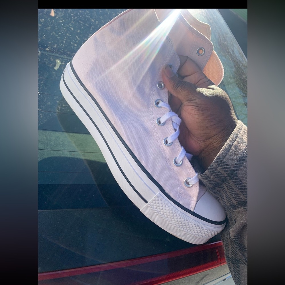 New Converse light pink High-Top platform Sneakers